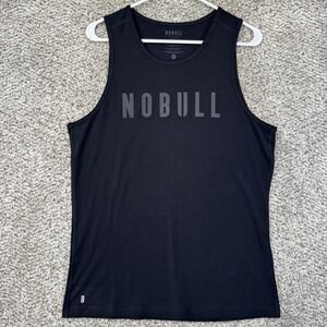 NoBull Tank Top Men's Size Medium Black Training Performance Workout Gym Running